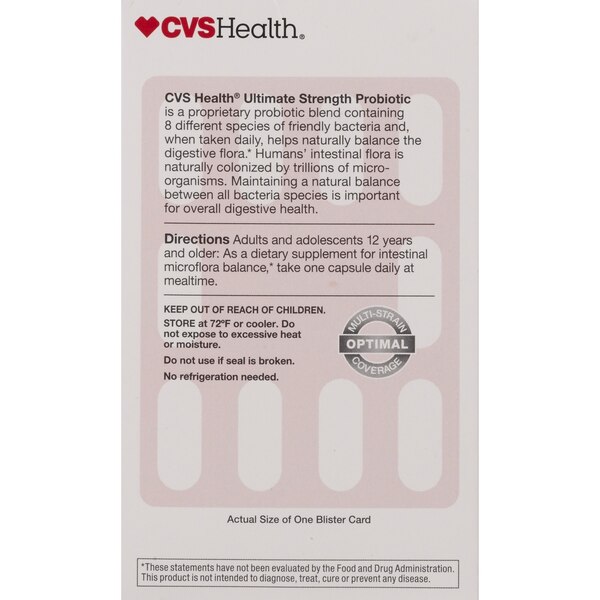CVS Health Ultra Strength Probiotic Capsules