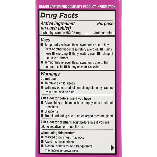 CVS Health Allergy Relief Dye Free Diphenhydramine HCL, 200 CT