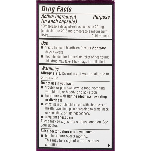 CVS Health Omeprazole Acid Reducer Delayed-Release Capsules
