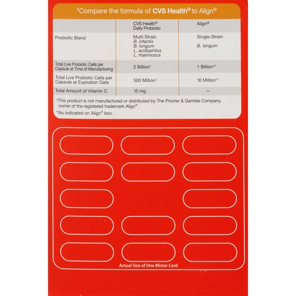 CVS Health Daily Probiotic Capsules, 28 CT