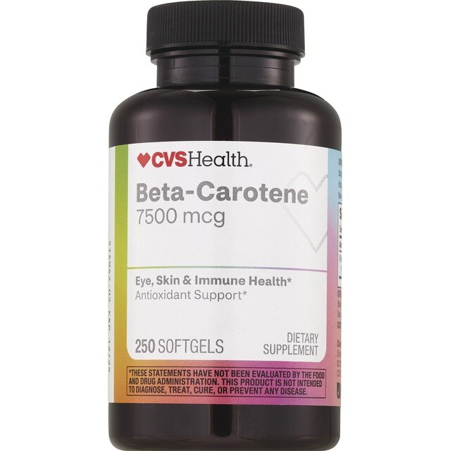CVS Health - Cápsulas blandas con betacaroteno, 15 mg, 250 u.