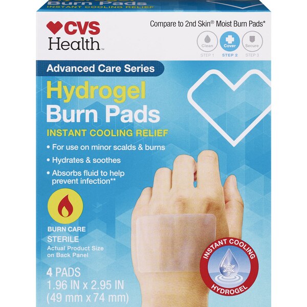 CVS Health Sterile Hydrogel Burn Pads
