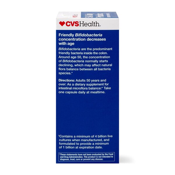 CVS Health Adult 50+ Probiotic Capsules, 90 CT
