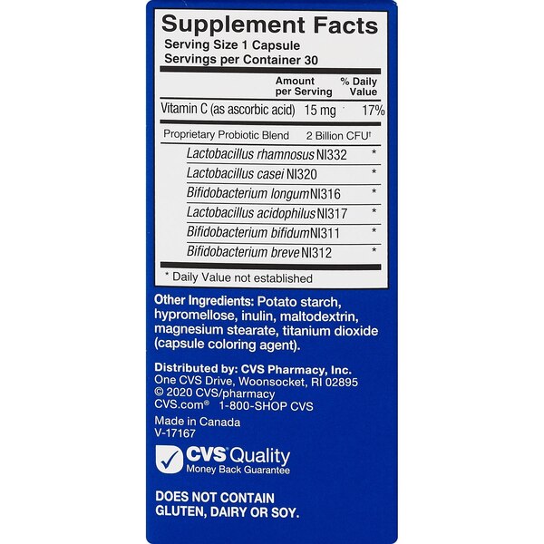 CVS Health Daily Digestive Probiotic 6 Billion CFU Capsules
