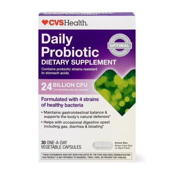 CVS Health Daily Probiotic 24 Billion CFU Capsules