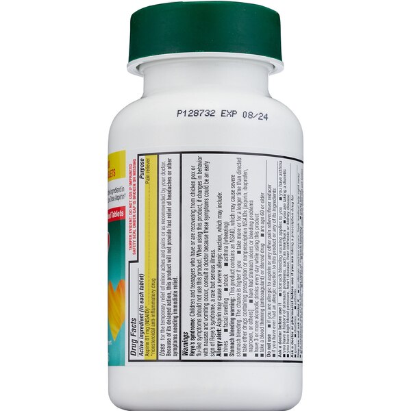 CVS Health Low Dose Aspirin 81 MG Enteric Coated Tablets