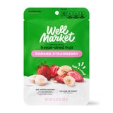 Well Market Unsweetened Freeze-Dried Bananas and Strawberries, 0.42 oz, thumbnail image