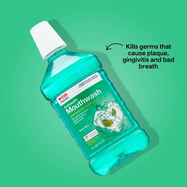 CVS Health Antiseptic Mouthwash for Antigingivitis & Antiplaque, Green Mint