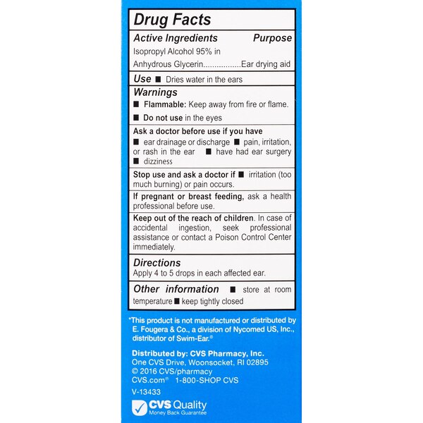 CVS Health Ear Drops for Swimmers, 1 OZ