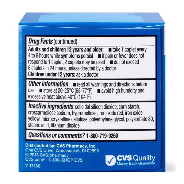 CVS Health Ibuprofen Pain Reliever & Fever Reducer (NSAID) 200 MG Coated Tablets