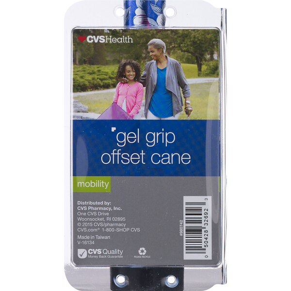 CVS Health Foam Grip Offset Cane