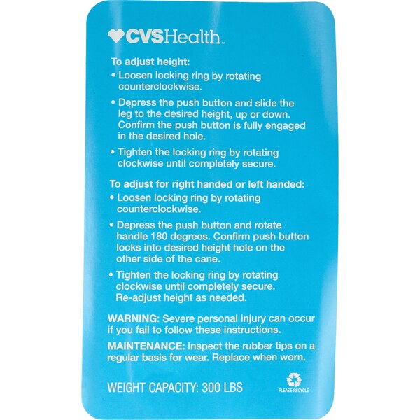 CVS Health Foam Grip Offset Cane