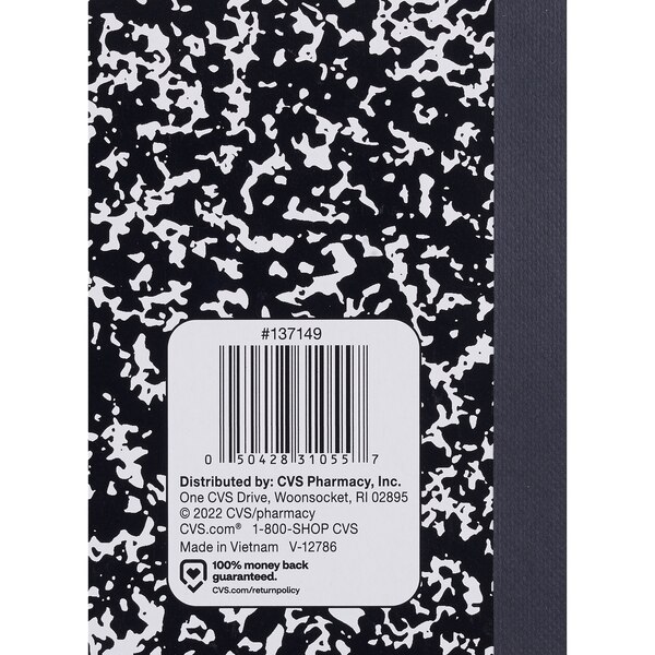Caliber Composition Book, Assorted Colors, 80 Sheets