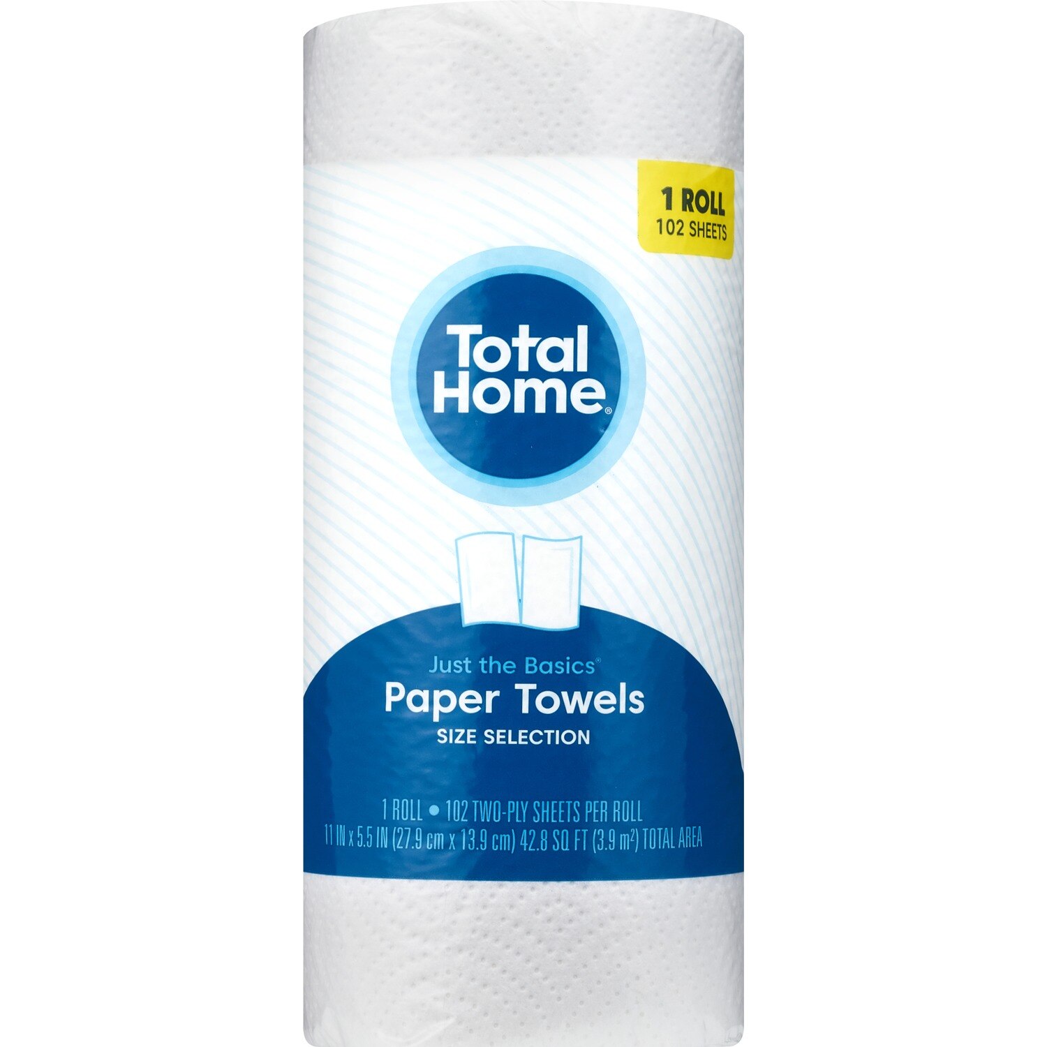 Total Home Just The Basics Paper Towels, 102 Sheets