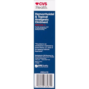 CVS Health Hemorrhoidal And Topical Analgesic Ointment, 1 OZ