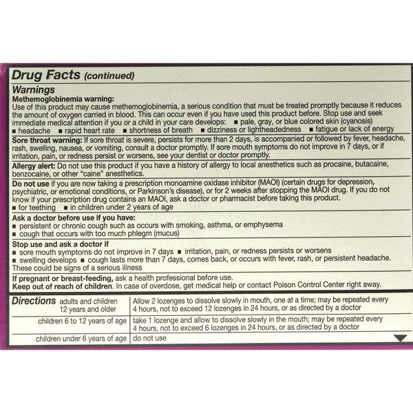 CVS Health Sore Throat & Cough Lozenges, Mixed Berry, 18 CT