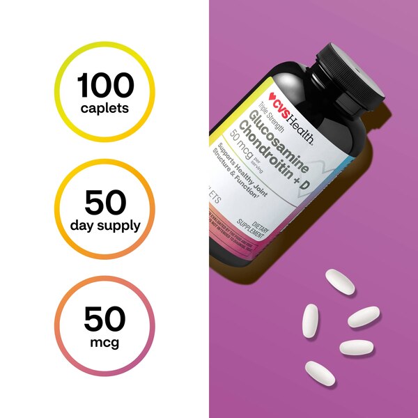 CVS Health Glucosamine Chondroitin + D3 Caplets
