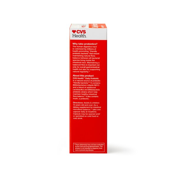 CVS Health - Suplemento probiótico diario, 2 mil millones CFU, pastillas