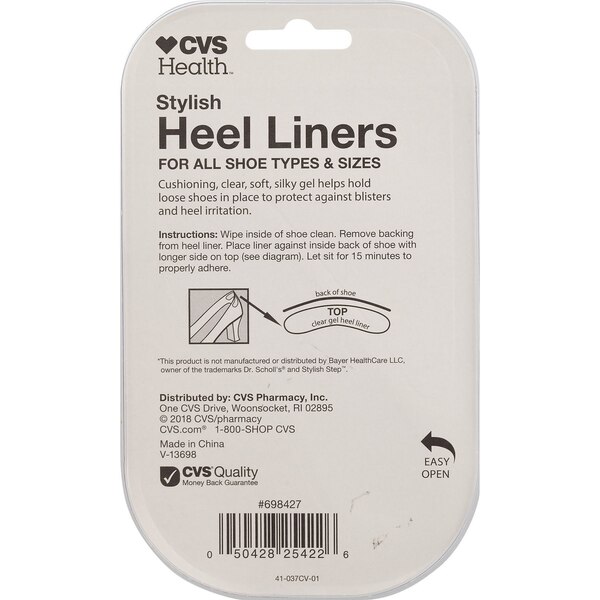 CVS Health Women's Heel Liners for All Shoe Types & Sizes