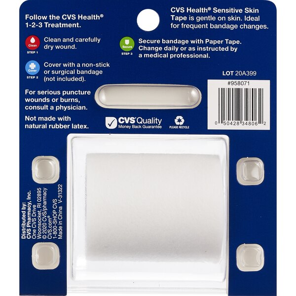 CVS Health Sensitive Skin Gentle Paper Tape