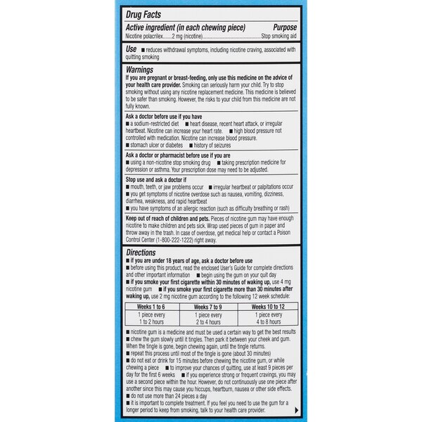 CVS Health Sugar Free Nicotine Gum, Original