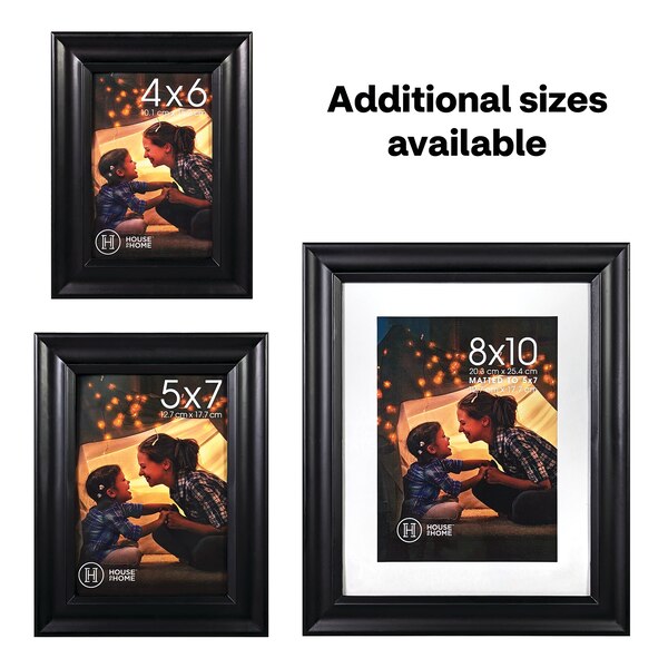 House To Home Black Scoop Picture Frame, 5 x 7 in