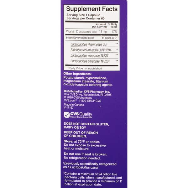 CVS Health Daily Probiotic 24 Billion CFU Capsules
