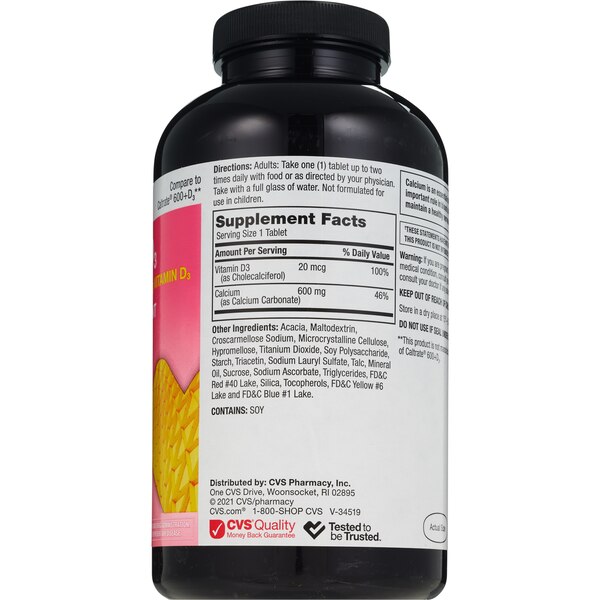 CVS Health Calcium & Vitamin D3 Tablets