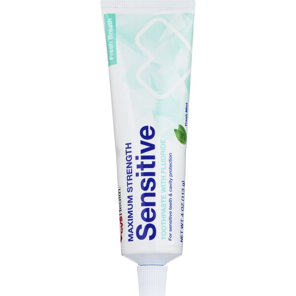 CVS Health Maximum Strength Sensitive Fluoride Toothpaste, Fresh Mint, 4 OZ