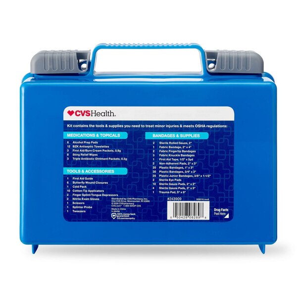 CVS Health Multi-Purpose 160pc Plastic First Aid Kit