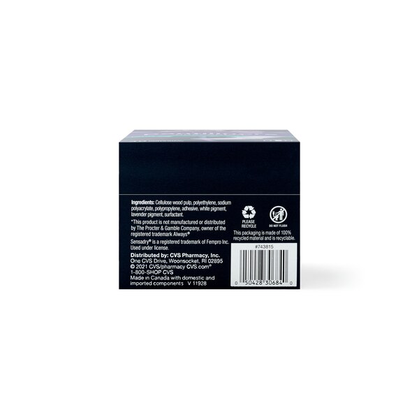 CVS Long Panty Liners, Unscented, Regular