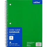 Caliber 1 Subject Notebook Wide Ruled, 10.5in x 8in, Assorted, thumbnail image