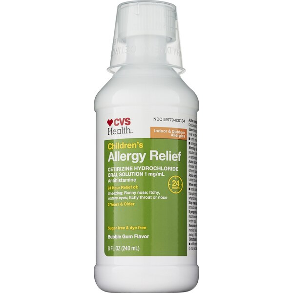 CVS Health Children's 24HR Allergy Relief Cetirizine HCl Oral Antihistamine