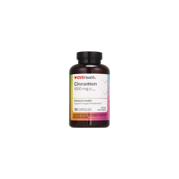 CVS Health - Canela en cápsulas, 180 u.