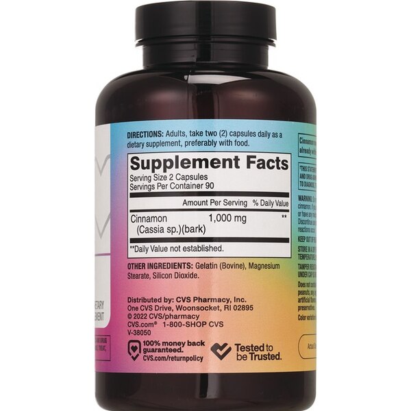 CVS Health Cinnamon Capsules, 180 CT