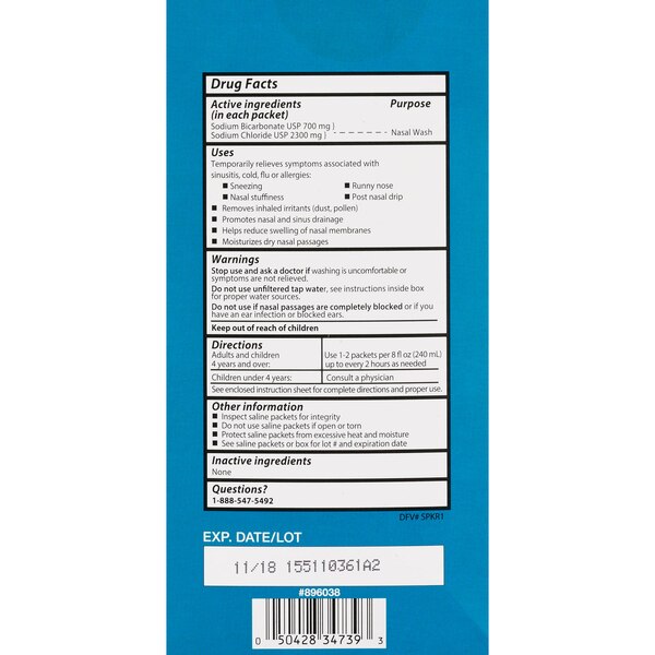 CVS Health Instant Relief Saline Sinus Wash Packet Refills, 100 CT