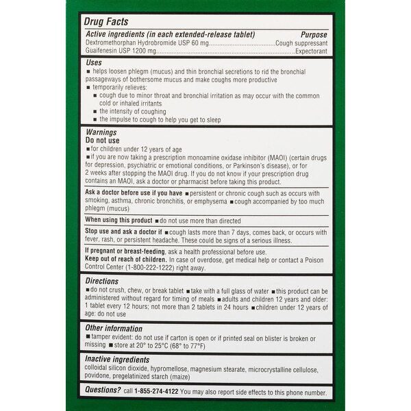 CVS Health 12HR Maximum Strength Mucus DM Extended Release Tablets