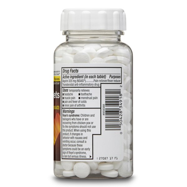 CVS Health Genuine Aspirin Pain Reliever & Fever Reducer (NSAID) 325 MG Coated Tablets, 300 CT