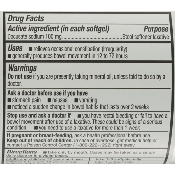 CVS Health Stool Softener 100 MG Softgels