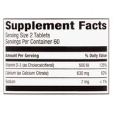 CVS Health Calcium Citrate + D3 Tablets, 120 CT, thumbnail image