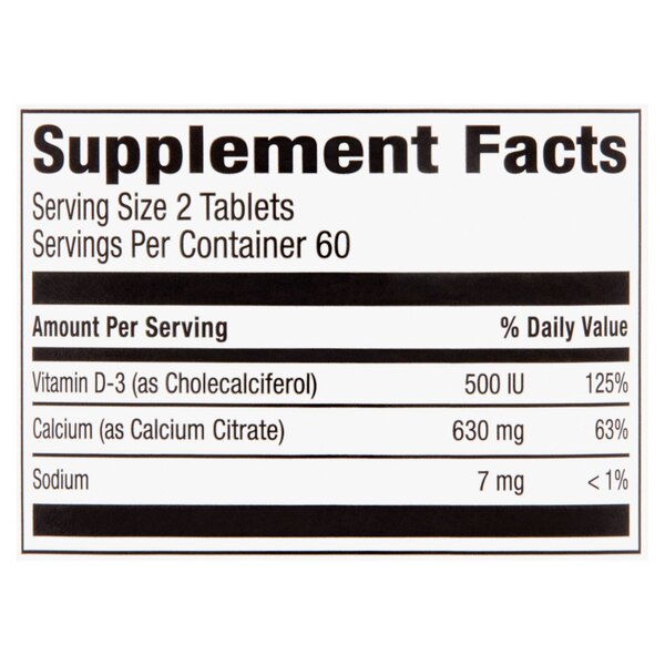 CVS Health Calcium Citrate + D3 Tablets, 120 CT