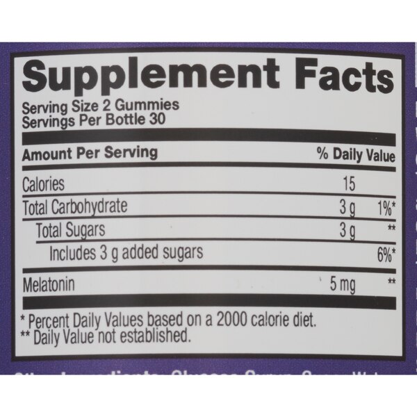 CVS Health Melatonin 5 MG Gummy, Strawberry, 60 CT