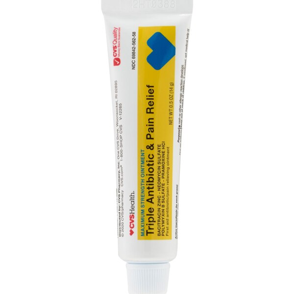 CVS Health - Pomada antibiótica y analgésica triple, Maximum Strength