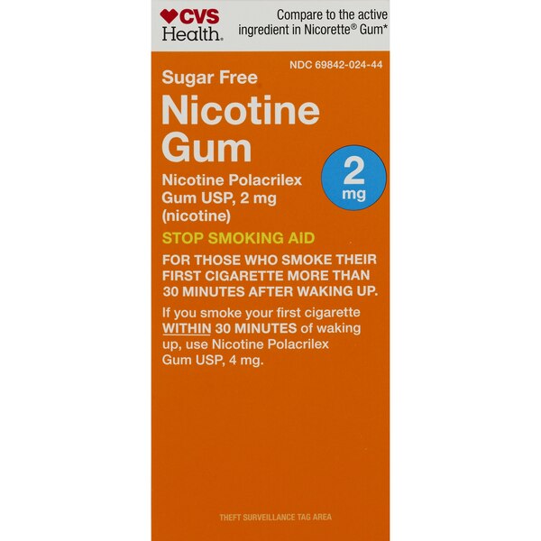 CVS Health Sugar Free Nicotine Gum, Fruit