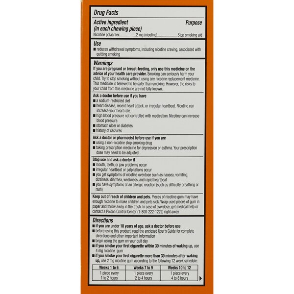 CVS Health Sugar Free Nicotine Gum, Fruit