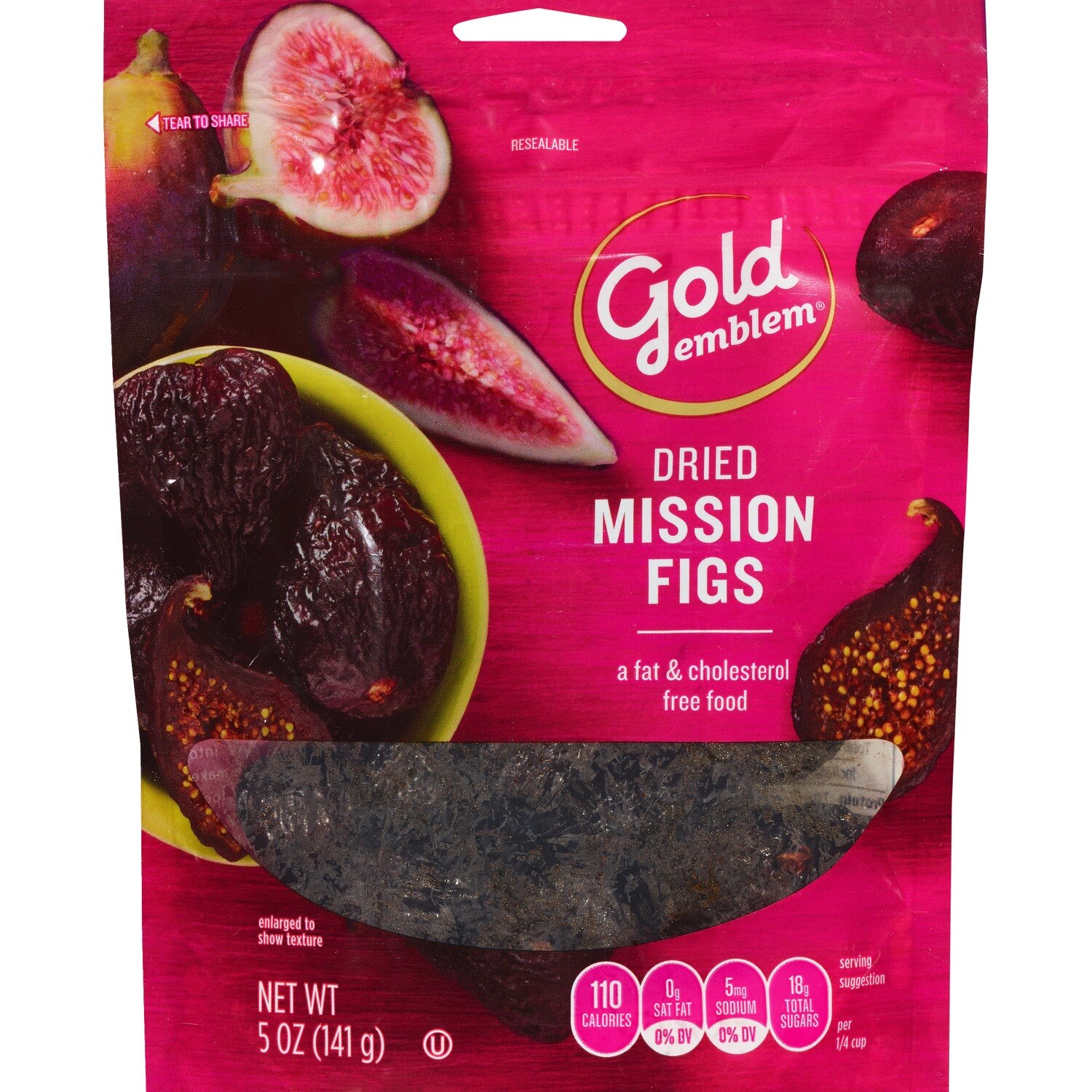 Gold Emblem Dried Mission Figs, 5 OZ