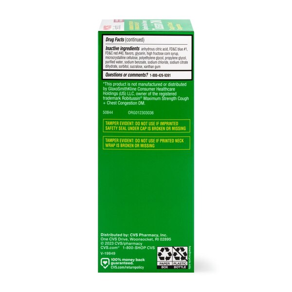 CVS Health Non Drowsy Maximum Strength Tussin DM Cough & Chest Congestion