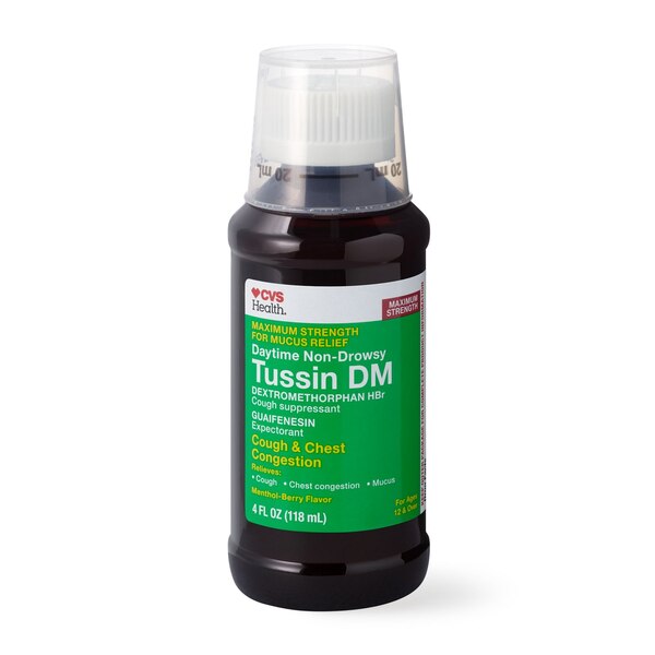 CVS Health Non Drowsy Maximum Strength Tussin DM Cough & Chest Congestion