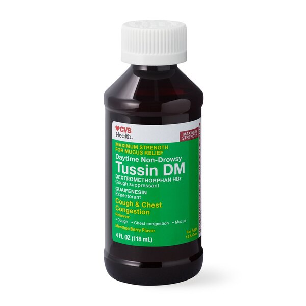 CVS Health Non Drowsy Maximum Strength Tussin DM Cough & Chest Congestion