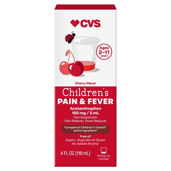 CVS Health Children's Acetaminophen Pain Reliever & Fever Reducer Oral Suspension